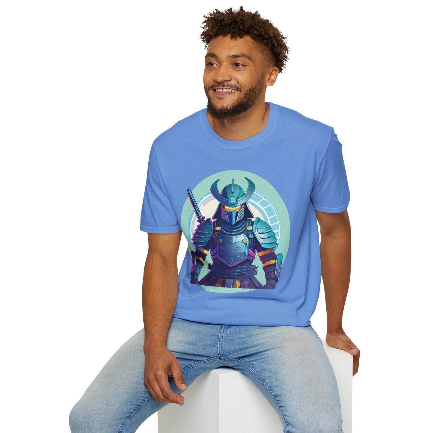 Samurai T Shirt Unisex Softstyle Tee Gildan 64000 Lightweight Ring Spun Cotton Everyday Comfort