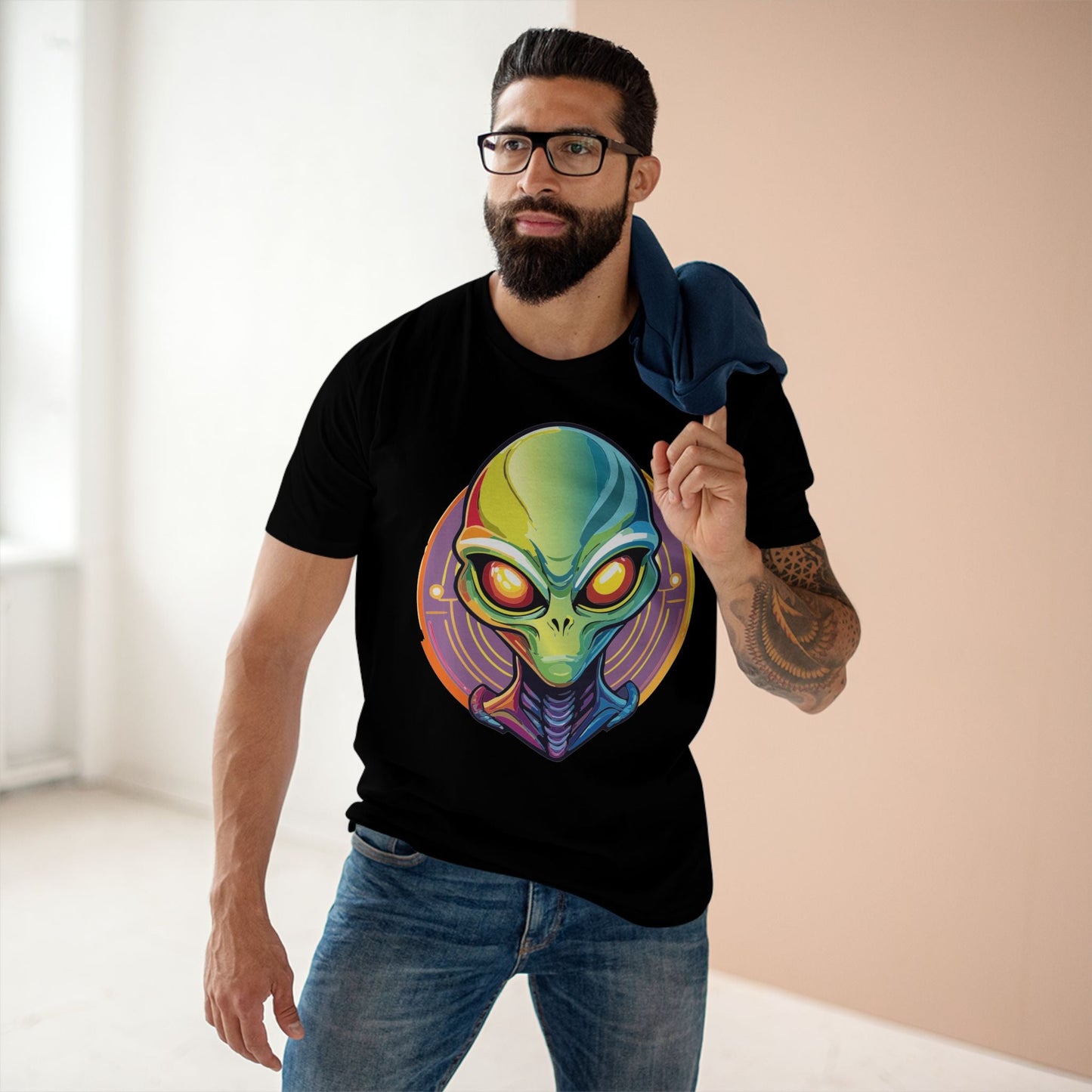 Aliens Graphic Unisex 100 Cotton Staple Tee 8