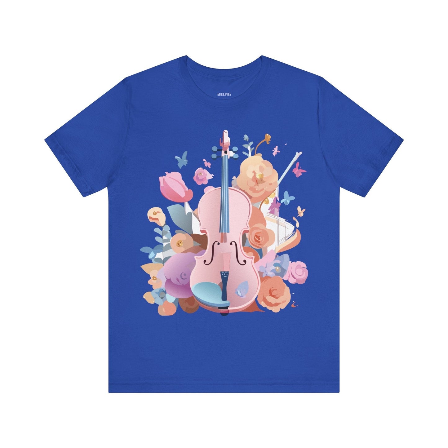 Music Graphic Unisex 100 Cotton Vintage Art with Musical Elements Tee 9