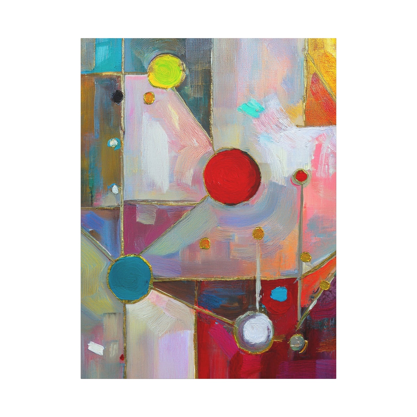 Abstract Oil Painting Print Canvas 20x24,20x30,24x30 24x32,24x36,30x40 32x48,36x48,40x60 Pine-Wood Inner Frame ABS-175