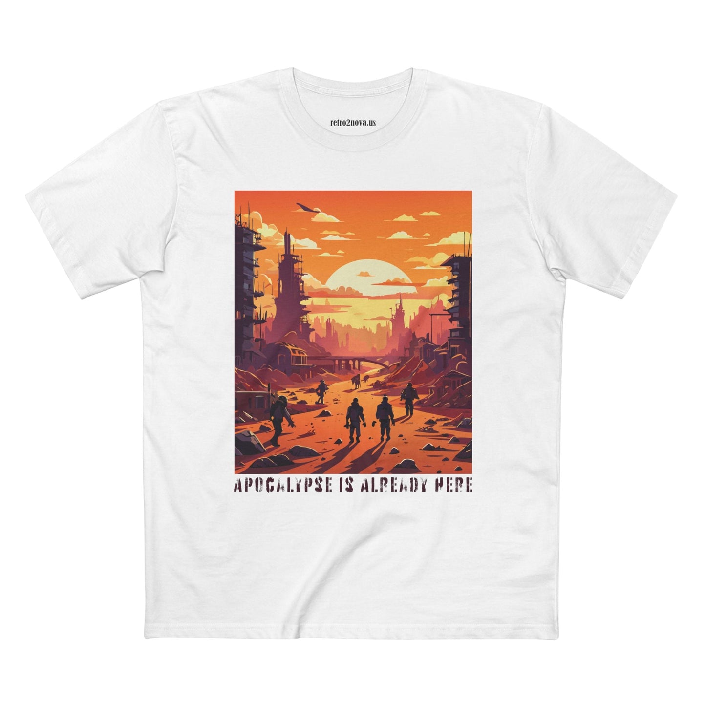 Cataclysm Shirt Doomsday Tee Unisex Premium Cotton Staple Tee Original Art Design By Retro2Nova