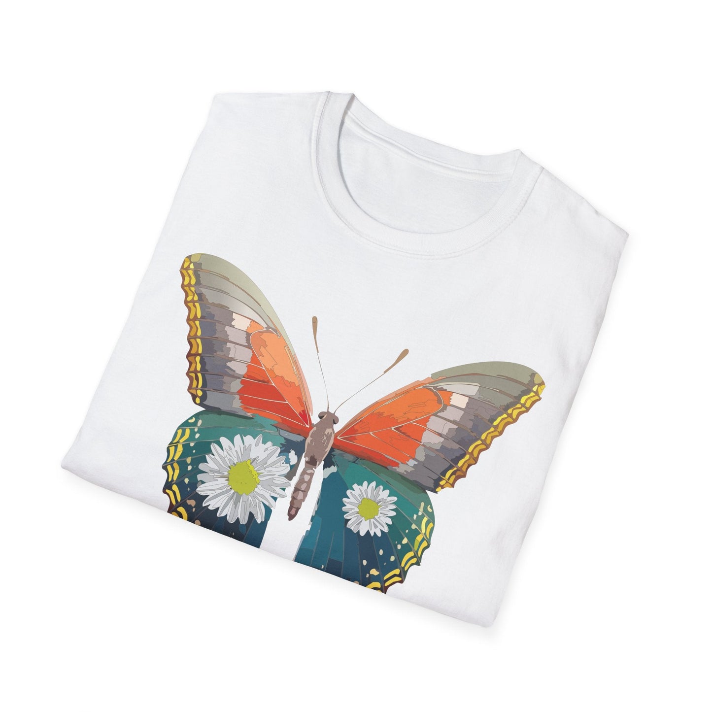 Butterfly Shirt Unisex Gildan Softstyle 64000 Short Sleeve T Shirt Monarch Design
