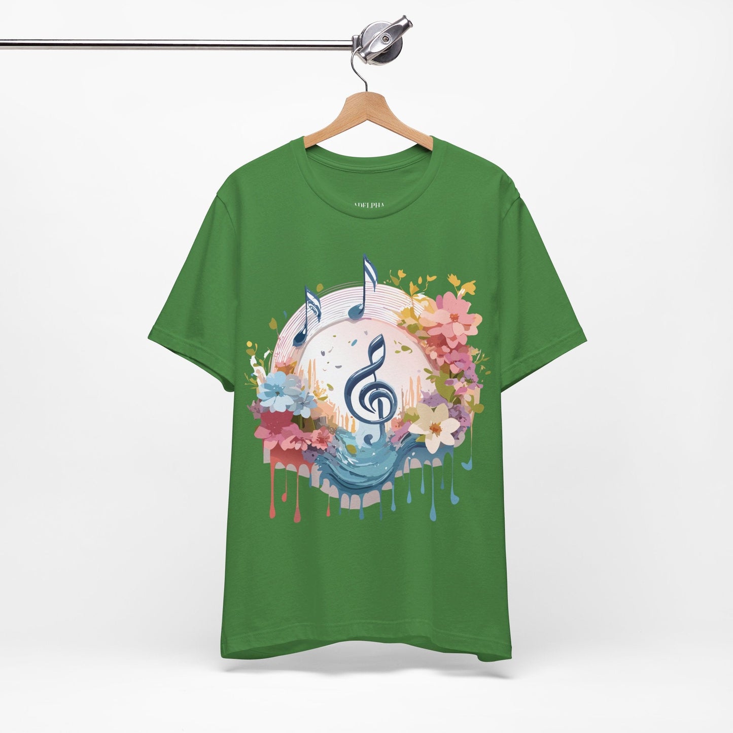 Adelpha Graphic Music T Shirt Unisex Jersey Short Sleeve Tee With Vintage Artwork