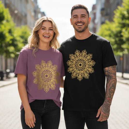 Mandala Graphic Tee Unisex 100 Cotton Comfort Colors T-Shirt 195