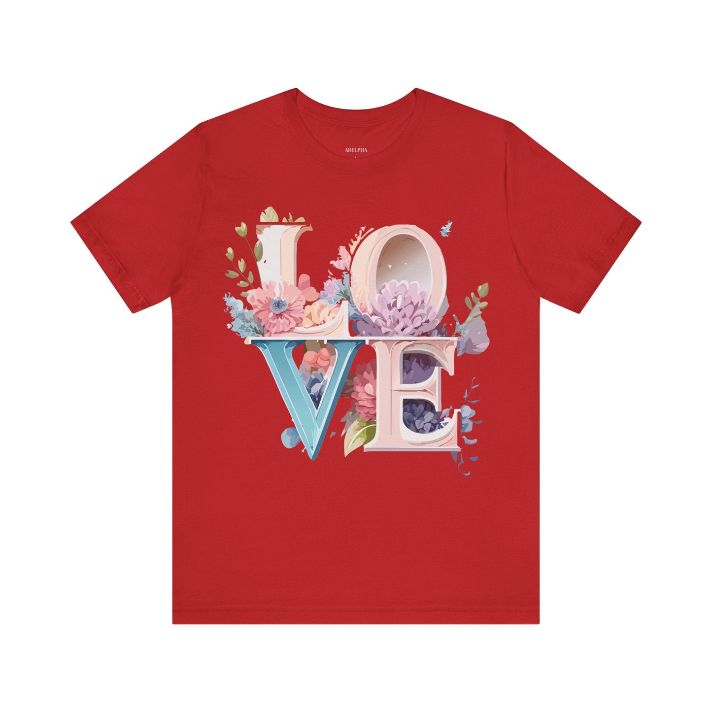 Valentine Graphic Tee Unisex Short Sleeve Premium Art Design By Adelpha Vintage Illustration