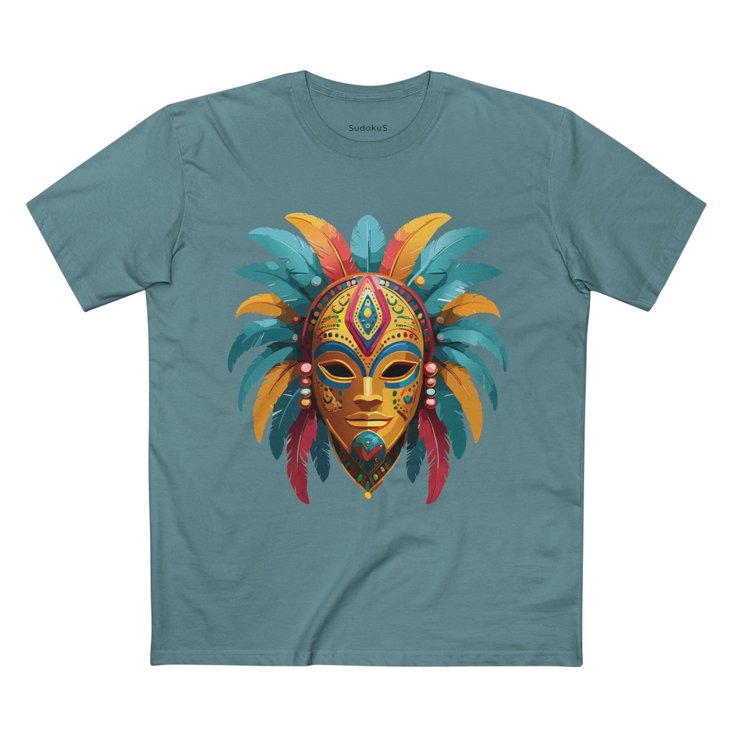 Mask Graphic Unisex 100 Cotton Staple Tee 33
