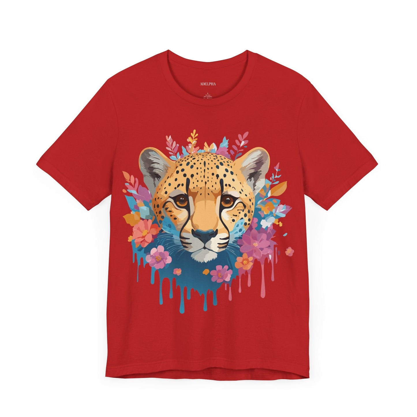 Cheetah Graphic Unisex 100 Cotton Artwork Tee 4