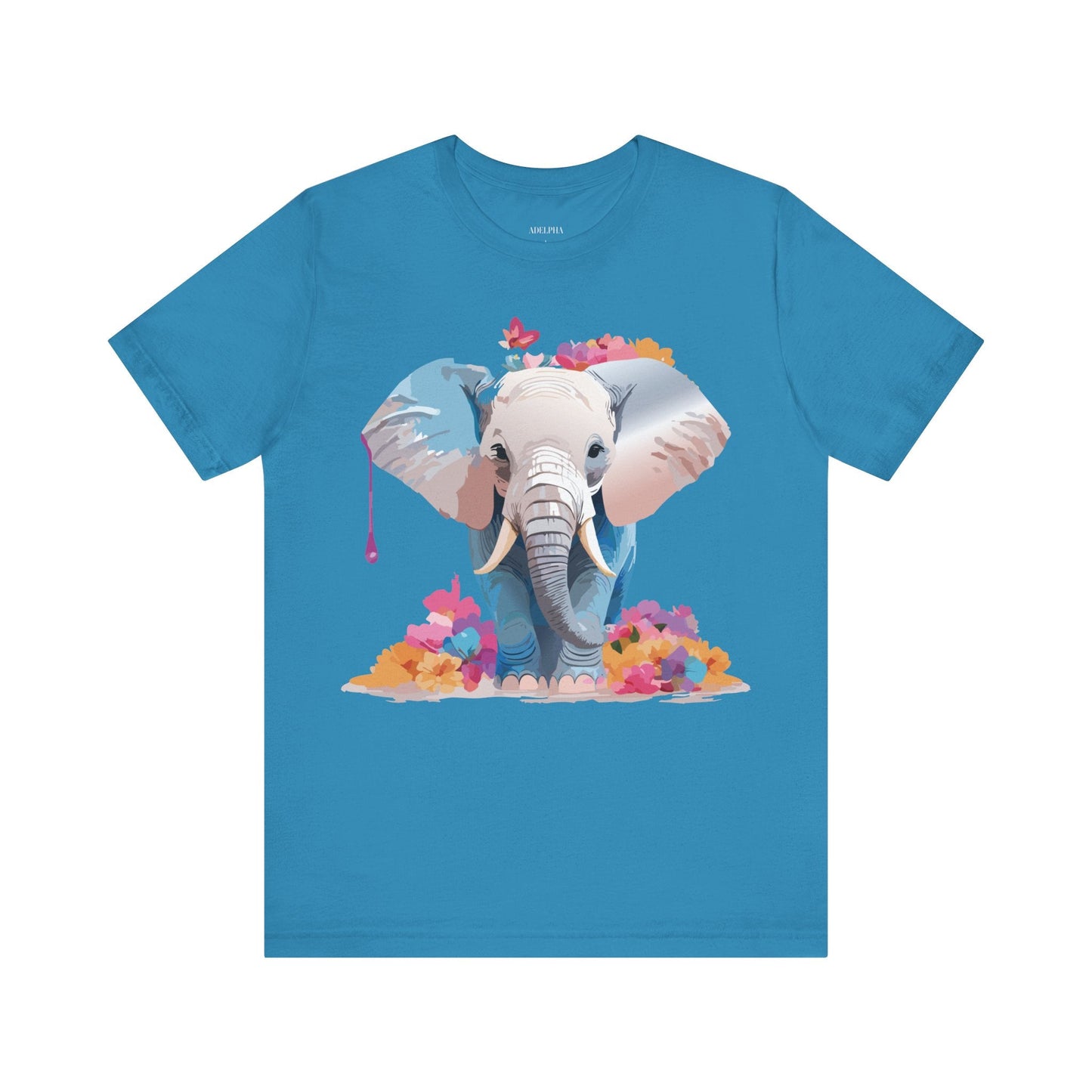 Elephant Graphic Tee Unisex Short Sleeve by Adelpha Premium Vintage Inspired Artwork