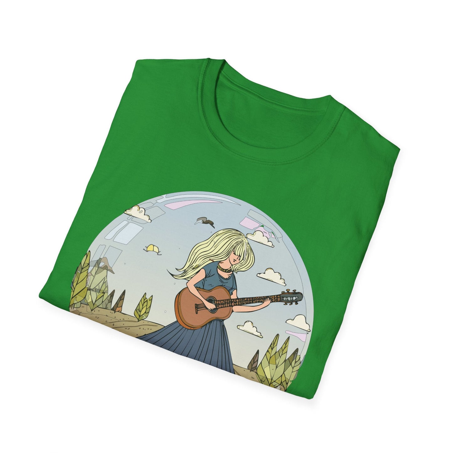 Womens Graphic T Shirt Art Design Tee Softstyle Cotton Ring-Spun Unisex Short Sleeve
