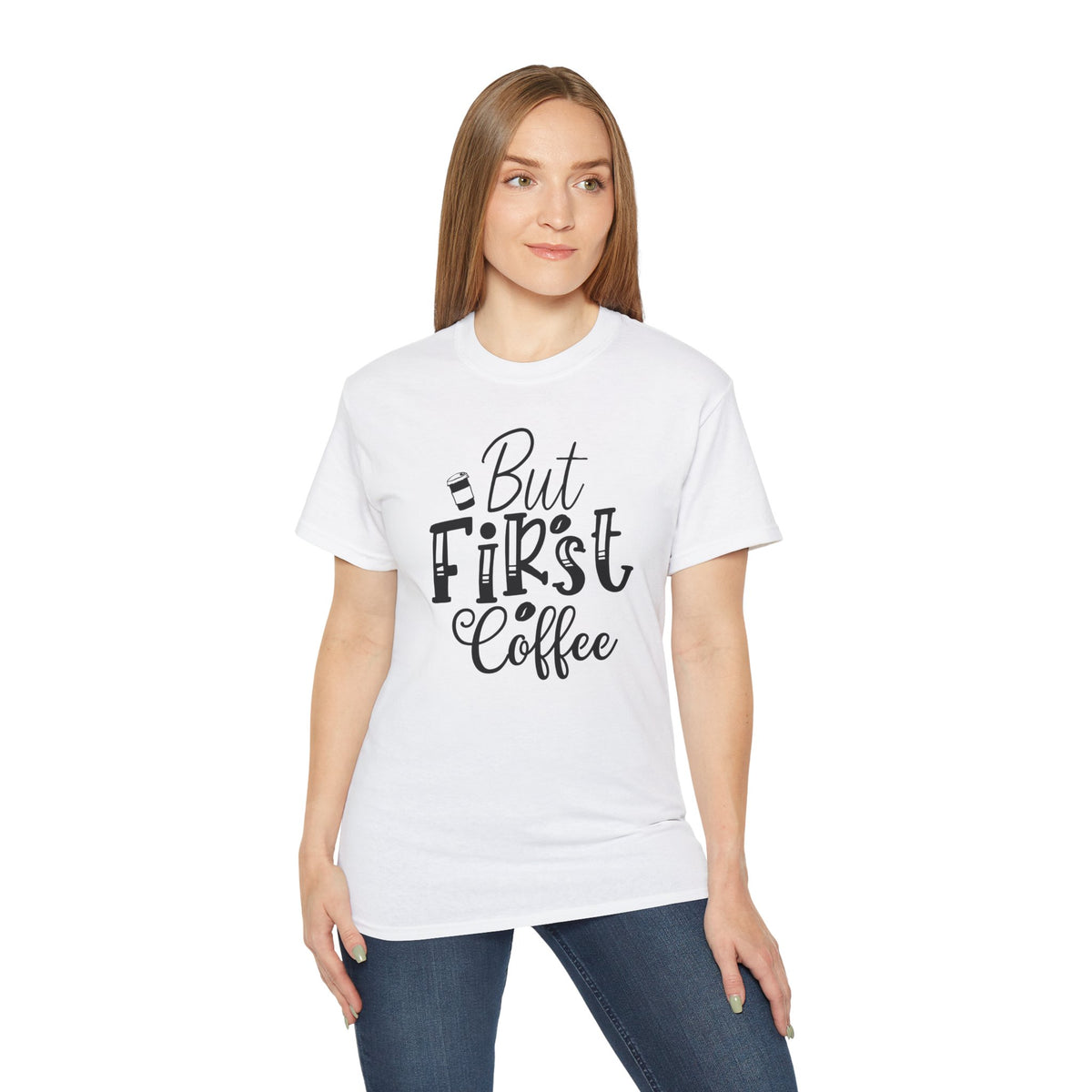 But First Coffee T-Shirt | Coffee Quote Tee, Morning Caffeine Shirt