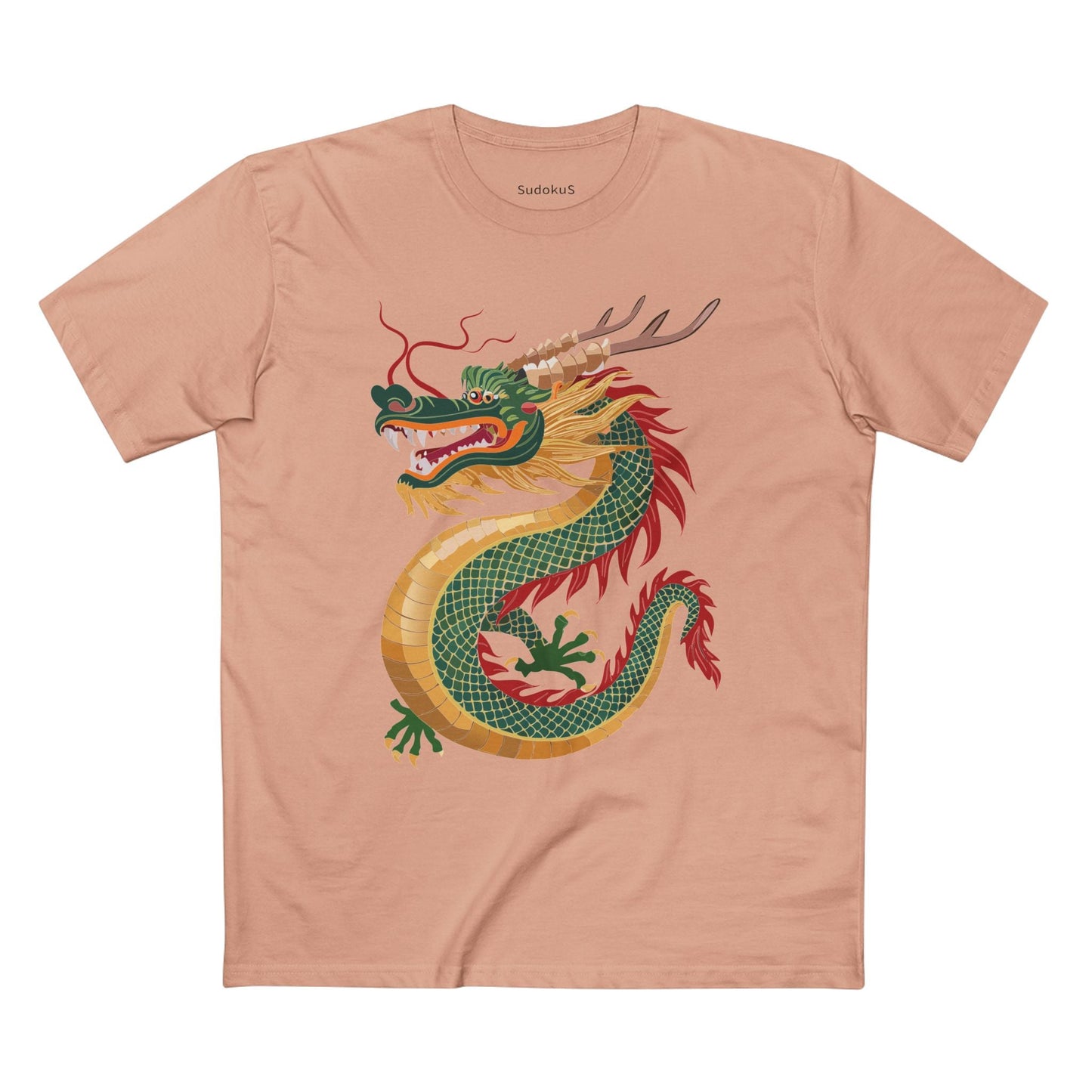 Dragon Graphic Unisex 100 Cotton Staple Tee 12