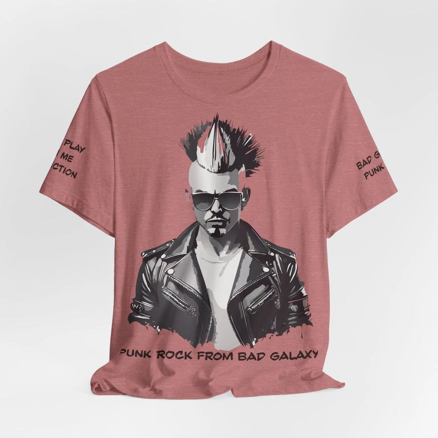Bad Galaxy Punk Rock Tee Shirt Made In USA With Eco Friendly Ink 100 Percent Cotton