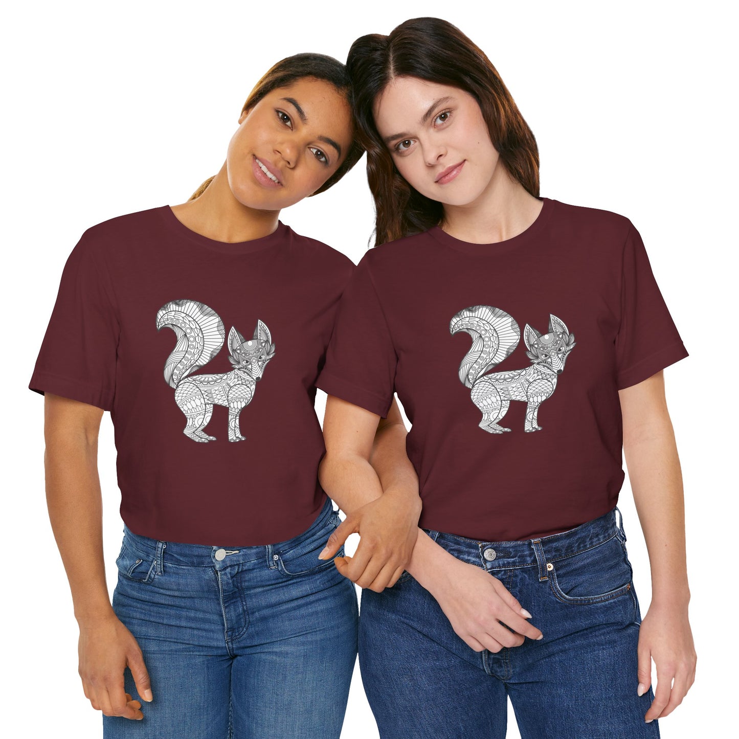 Unisex Tee Shirt with animals Print