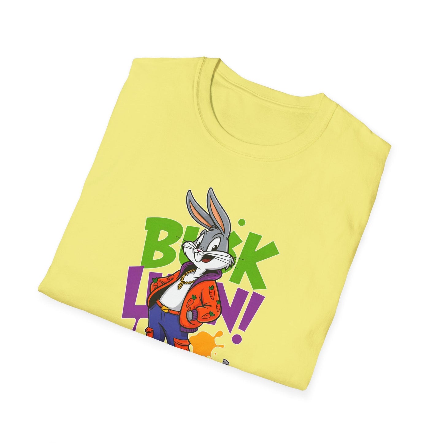 Cartoon Animal Graphic Tee Shirt Short Sleeve Unisex Animation Tee Softstyle Gildan 64000 Cotton