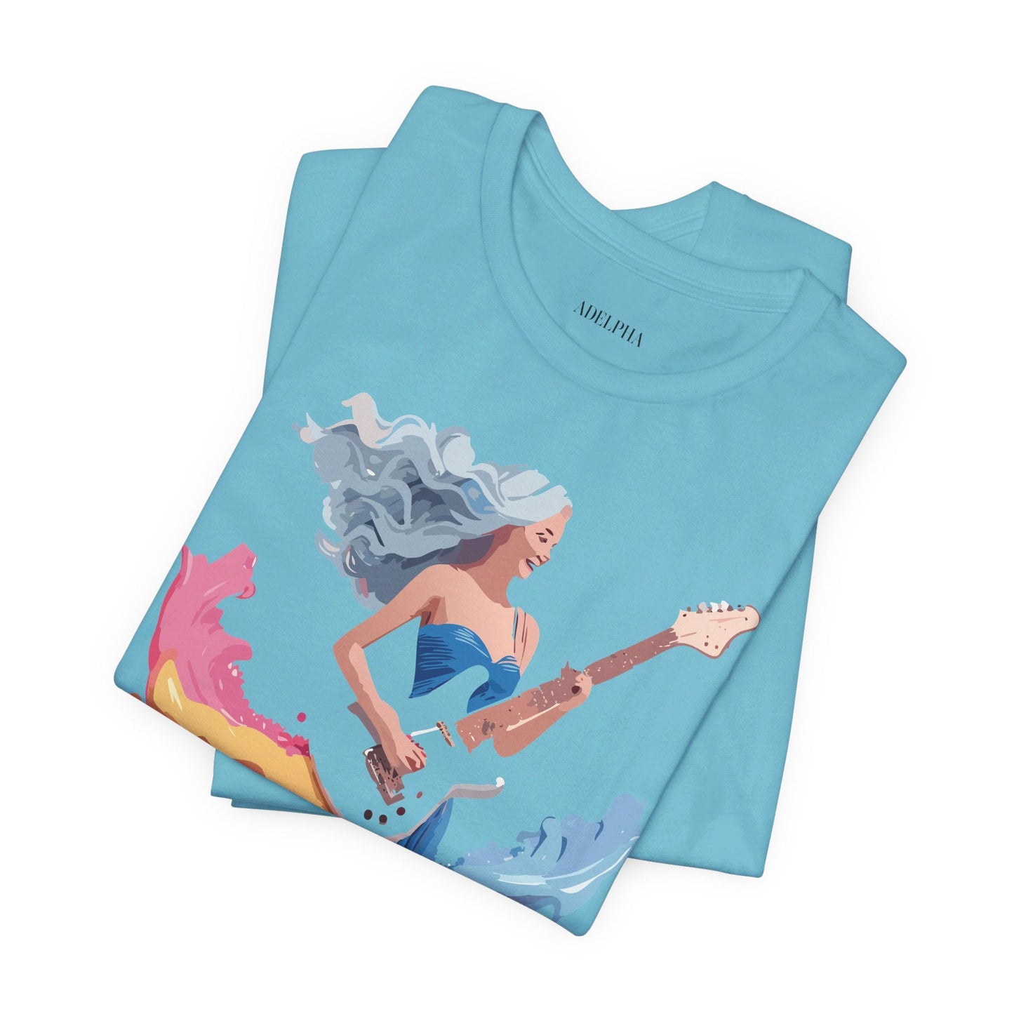 Music Graphic Tee Unisex Short Sleeve Shirt With Vintage Inspired Artwork From Adelpha