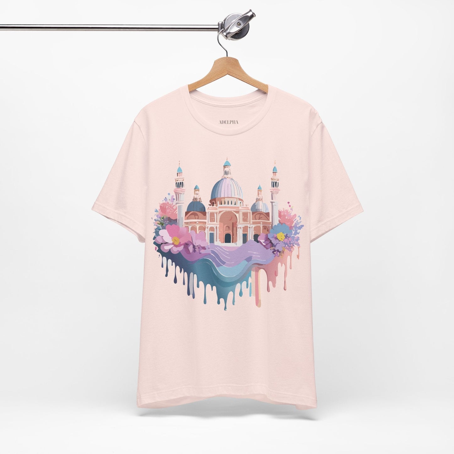 Venice Tourist Graphic Tee Unisex Jersey Short Sleeve Art By Vintage Style