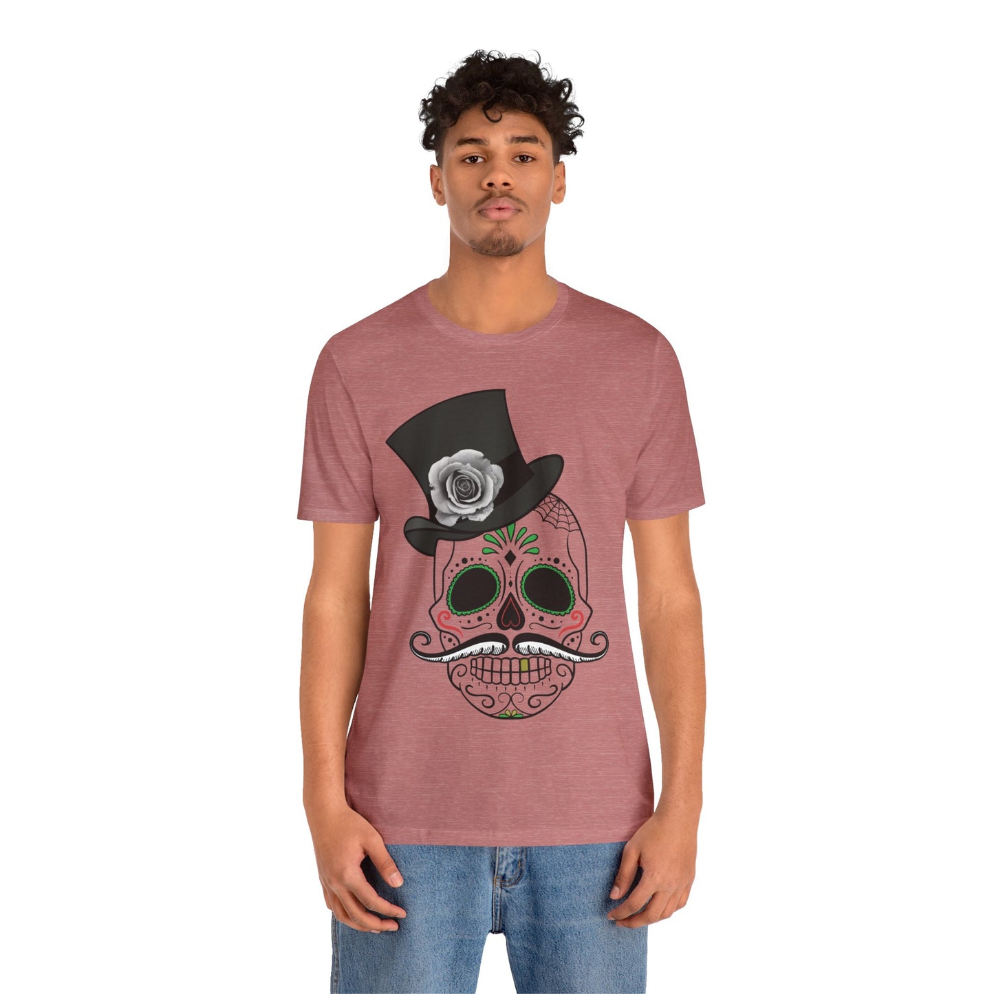 Unisex Cotton Tee Shirt with Skull