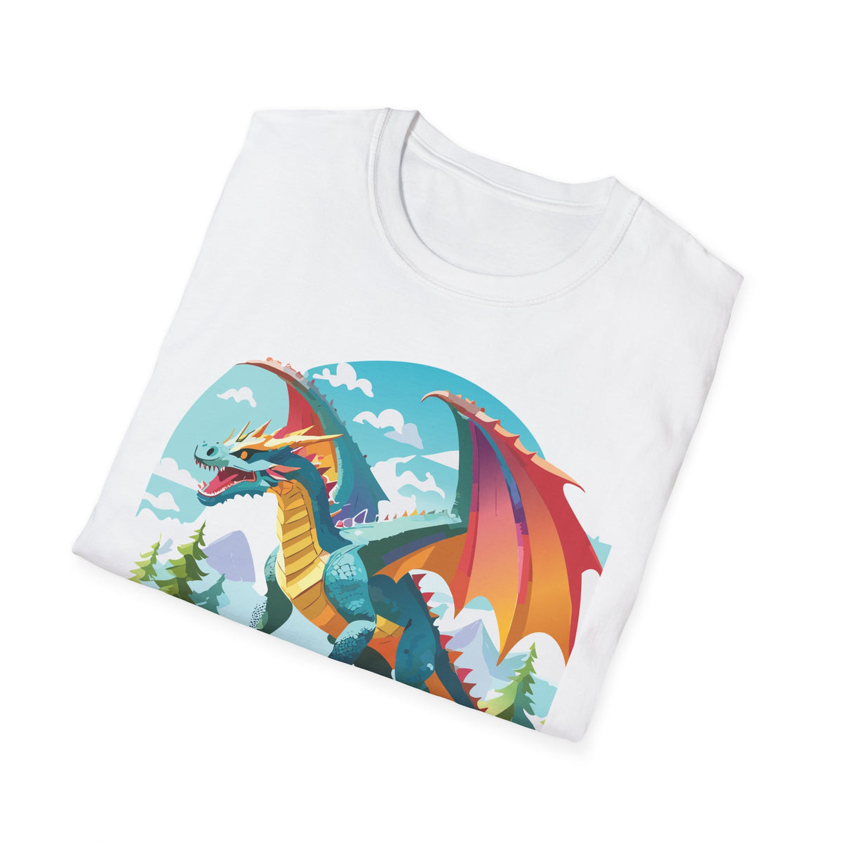Dragon Graphic Tee Gildan Unisex 100 Cotton Tee Shirt with Animals Design h14