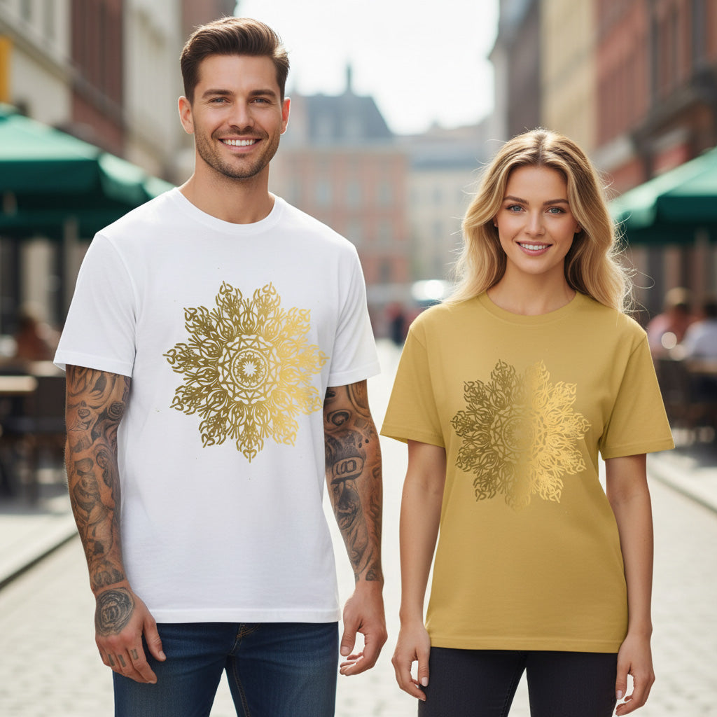 Camiseta unisex con estampado abstracto
