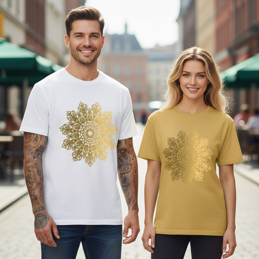 Mandala Graphic Tee Unisex 100 Cotton Comfort Colors T-Shirt 196