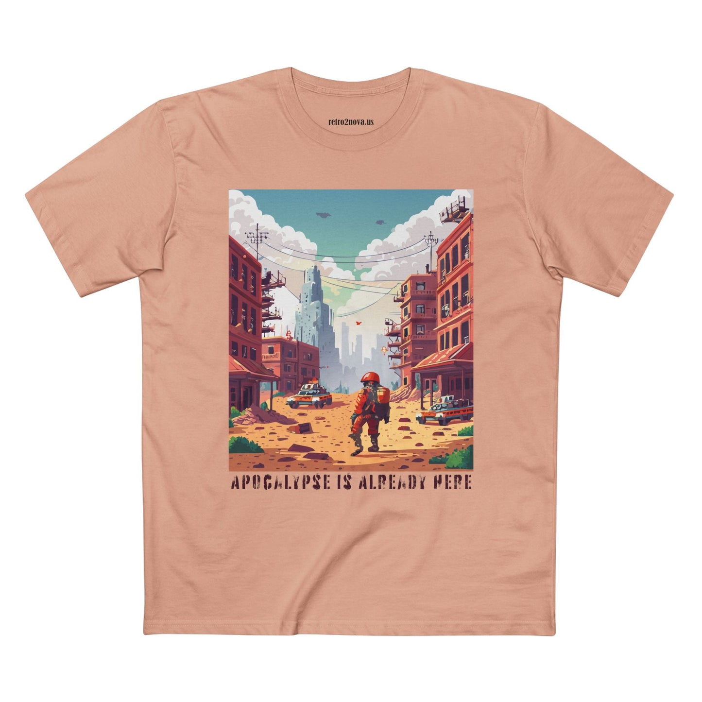 Cataclysm Doomsday Shirt Unisex Premium Cotton Tee With Original Art Design Retro2Nova