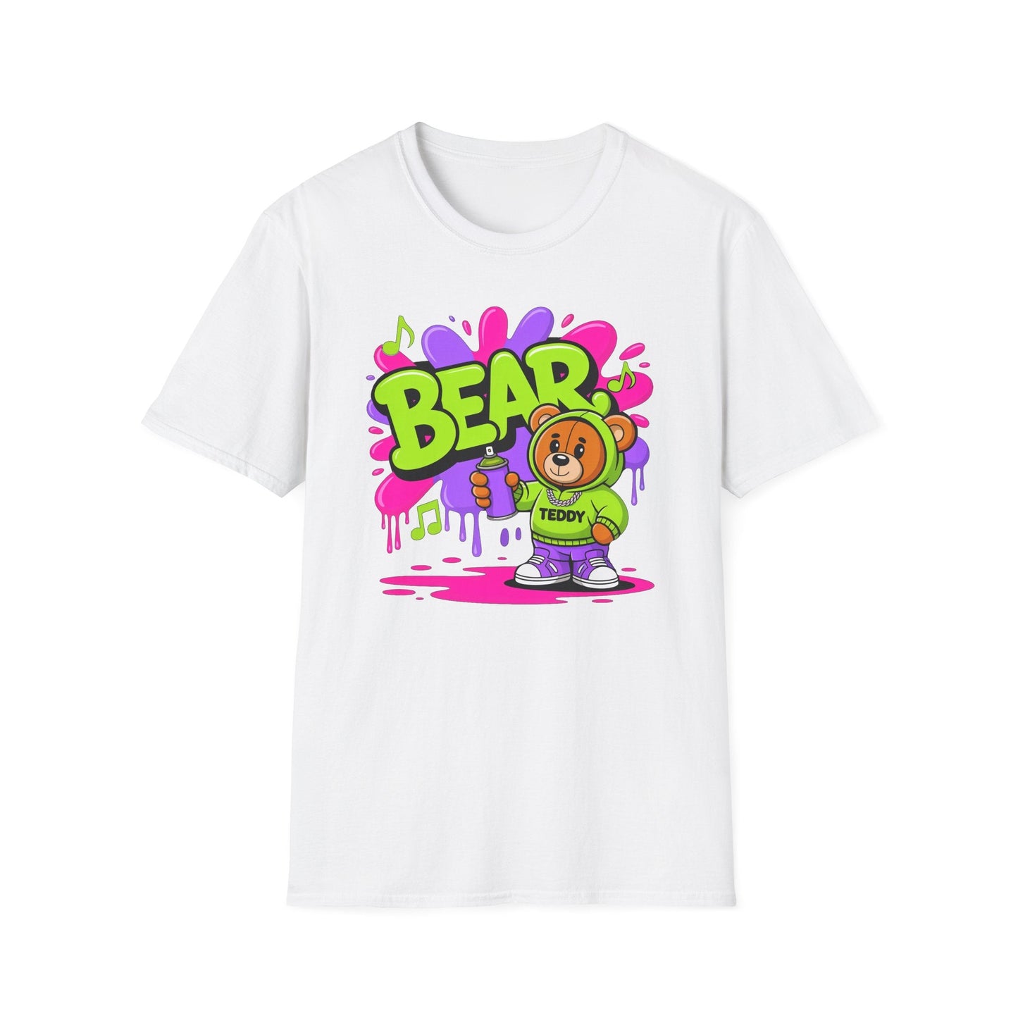 Funny Cartoon Animals T Shirt Unisex Graphic Tee Animation Softstyle Gildan 64000 Ring Spun Cotton