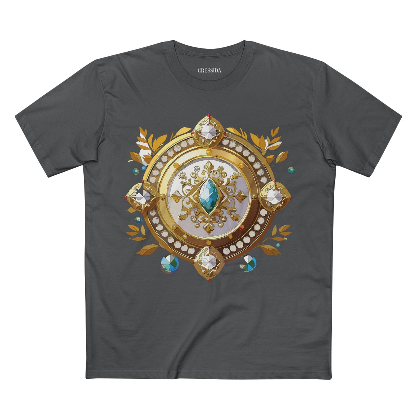 Medallion Graphic T-Shirt Unisex 100 Cotton With Gold Art Design Medal Tee 12