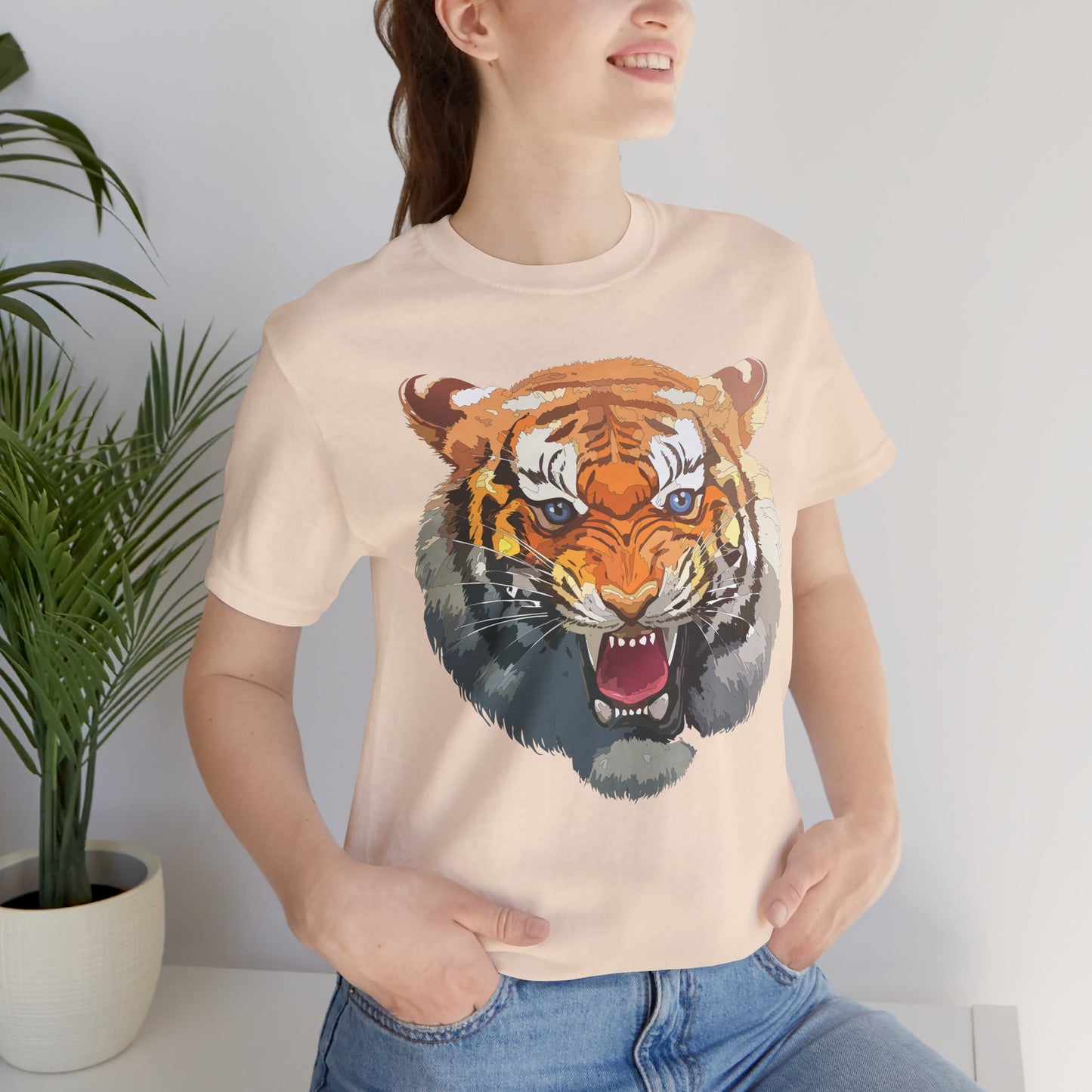 Tiger Shirt, Animal Shirt, T-Shirt with Tiger, Art Design Tee, Animal Tees, Safari T-Shirt, Graphic Design Tee 14