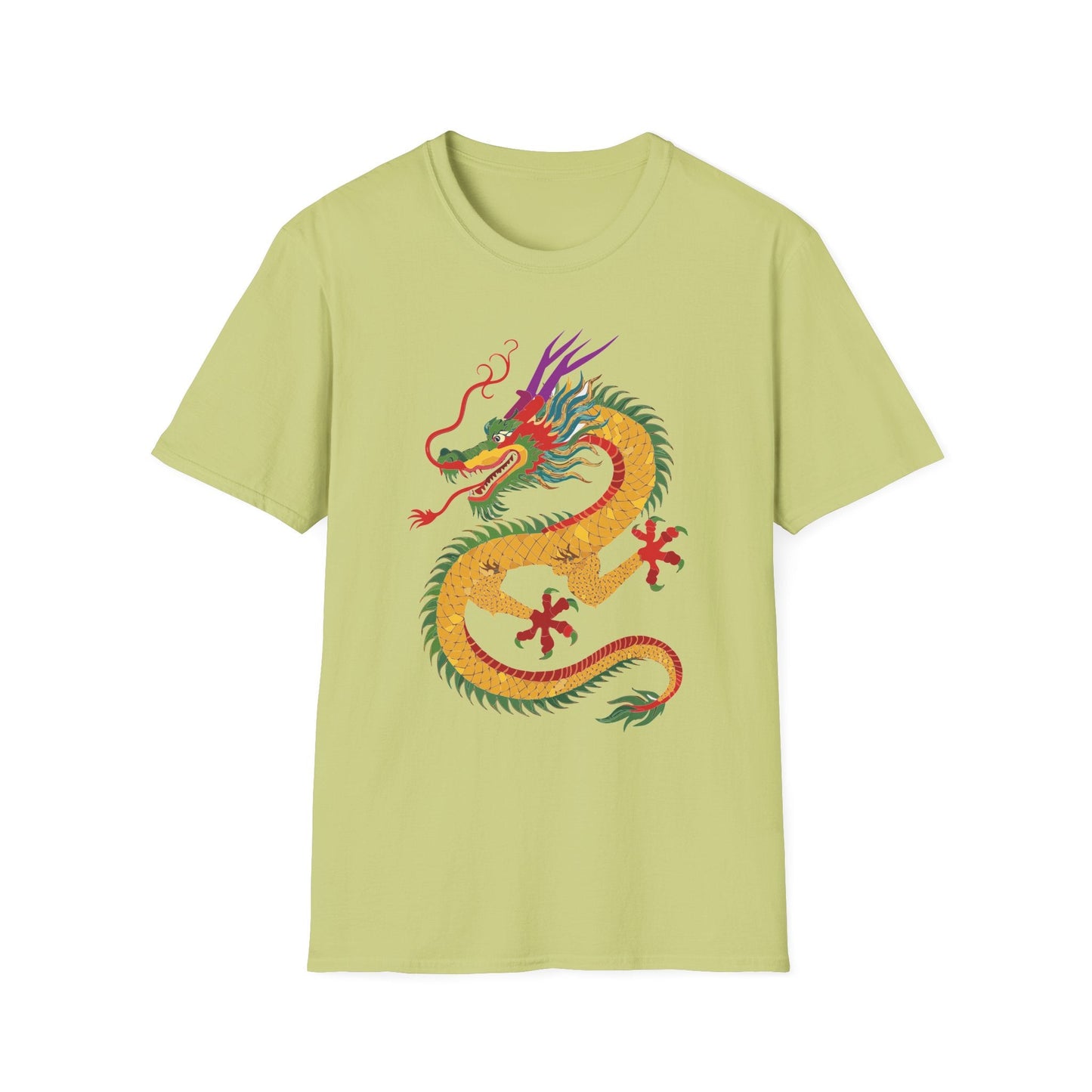 Dragon T Shirt Unisex Dragon Shirt Animal Design Softstyle Ring Spun Cotton Tee Comfort