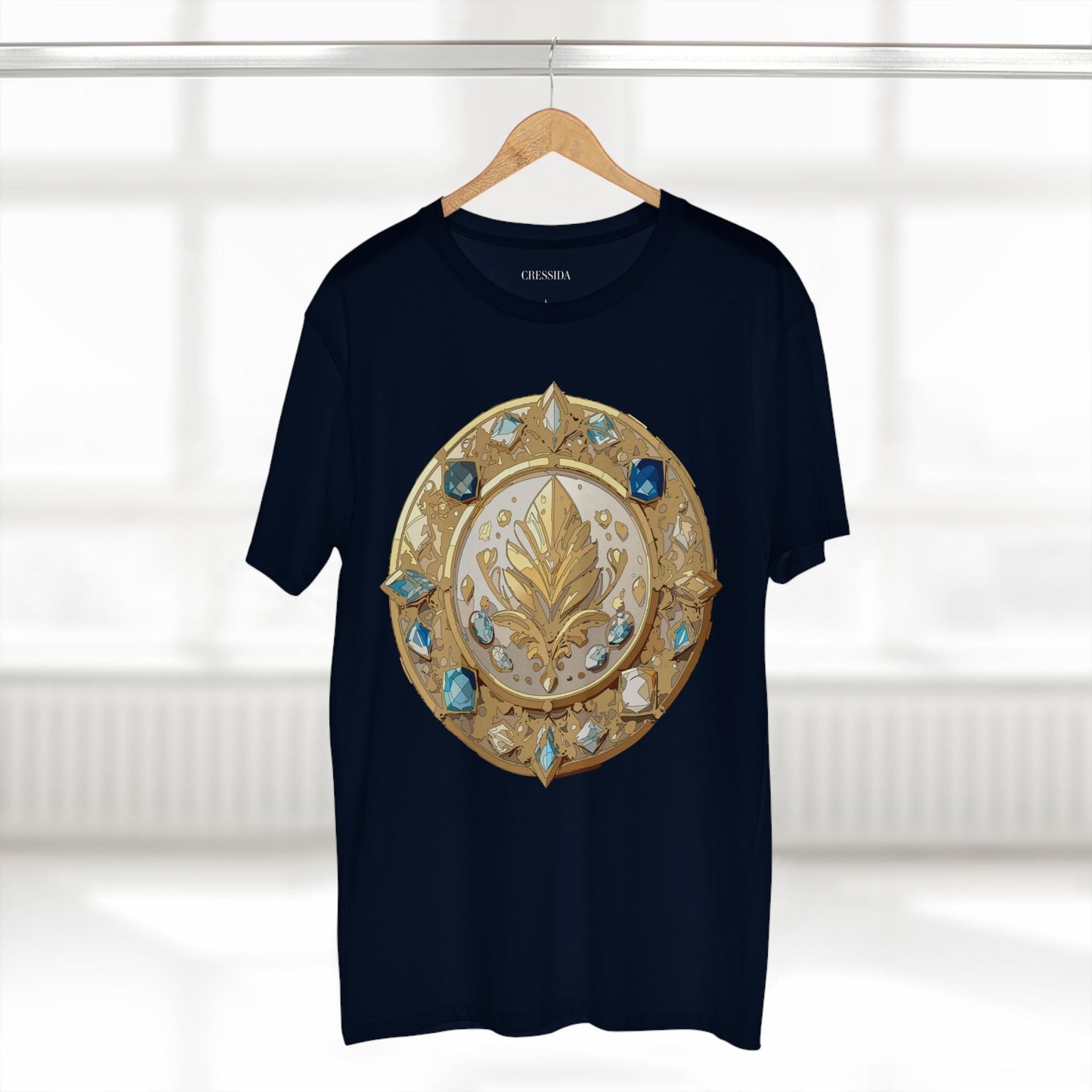 Medallion Graphic T-Shirt Unisex 100 Cotton With Gold Art Design Medal Tee 25