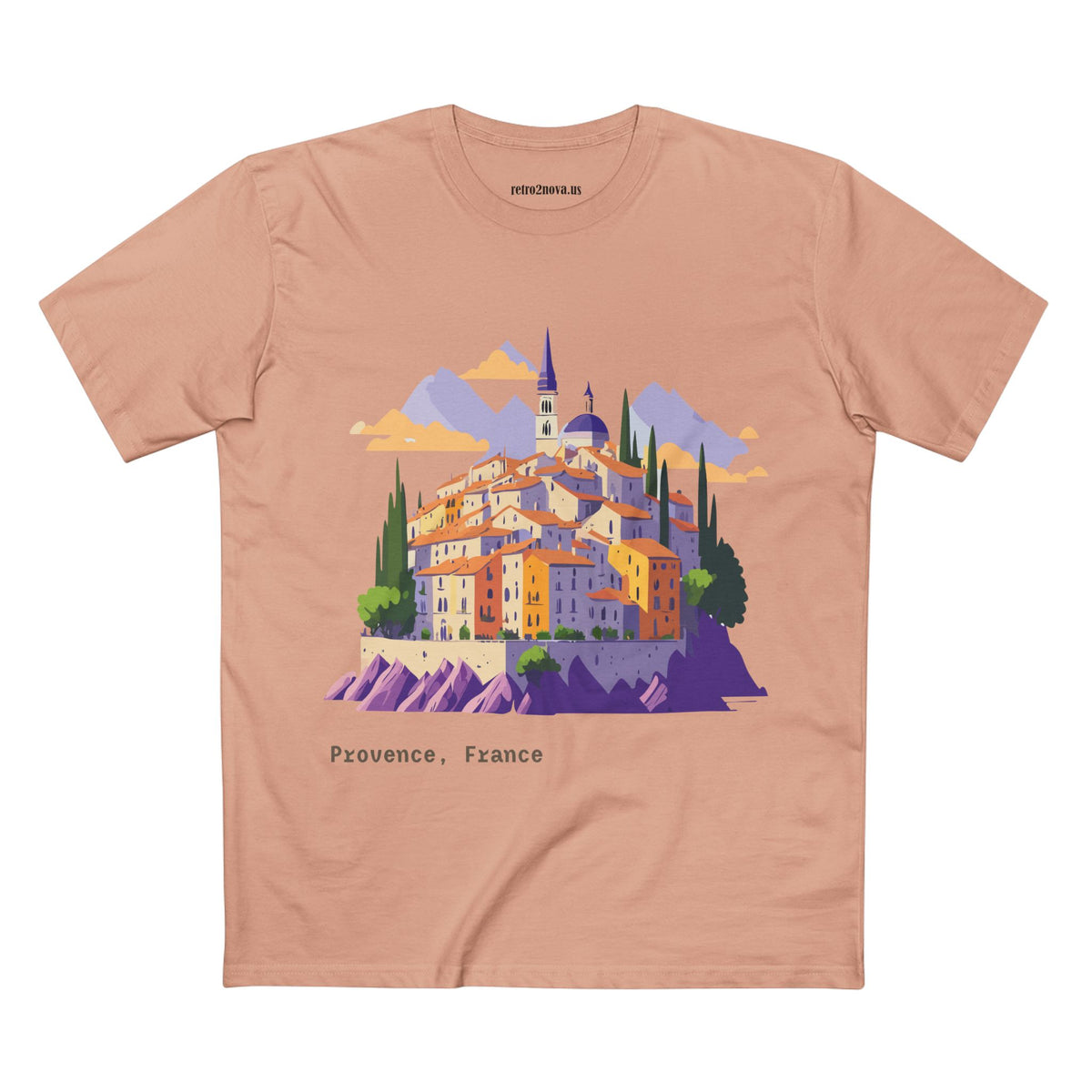 Provence France Village Illustration Tee | Travel Souvenir Shirt