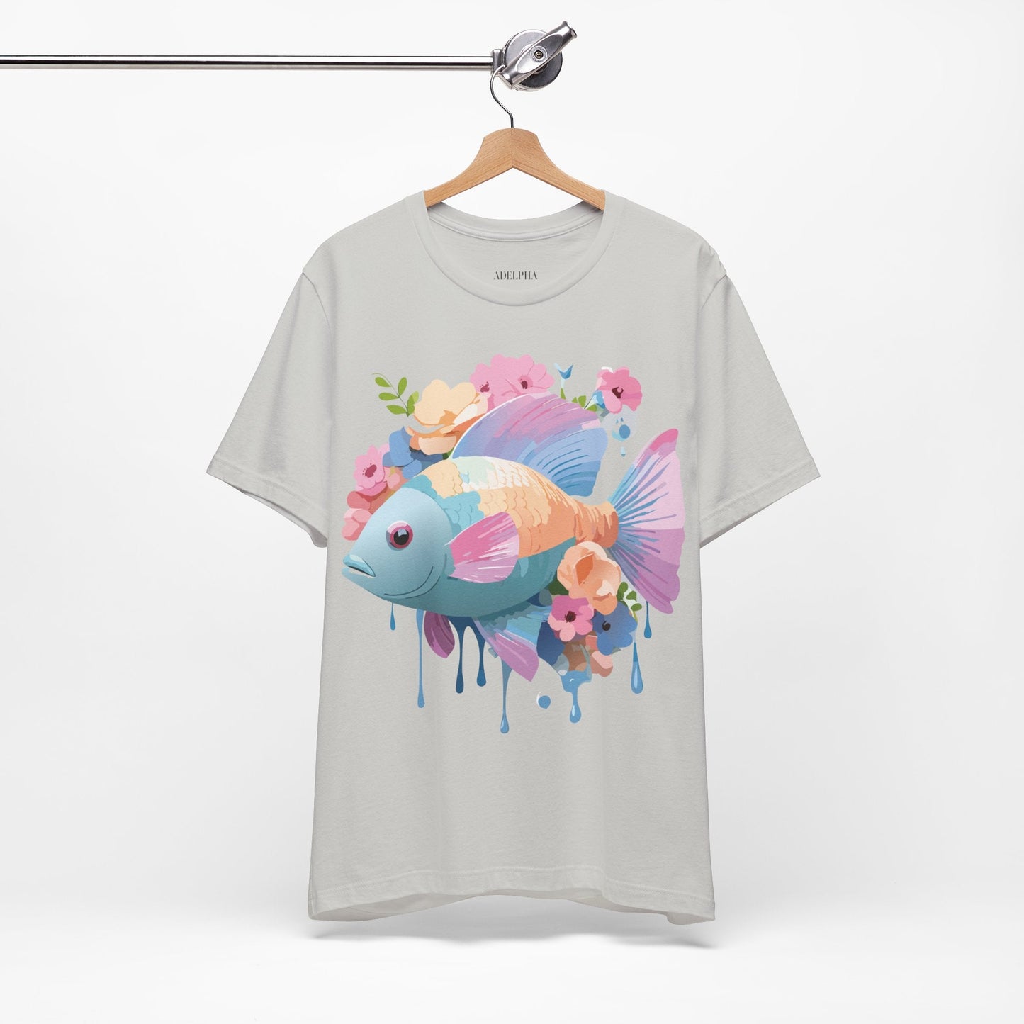 Fish Graphic Unisex 100 Cotton Vintage Artwork Tee 1