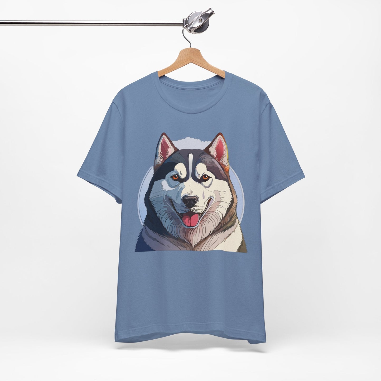 Unisex Animal Shirt Art Design Tee With Wild Animals Graphic Print Short Sleeve Style
