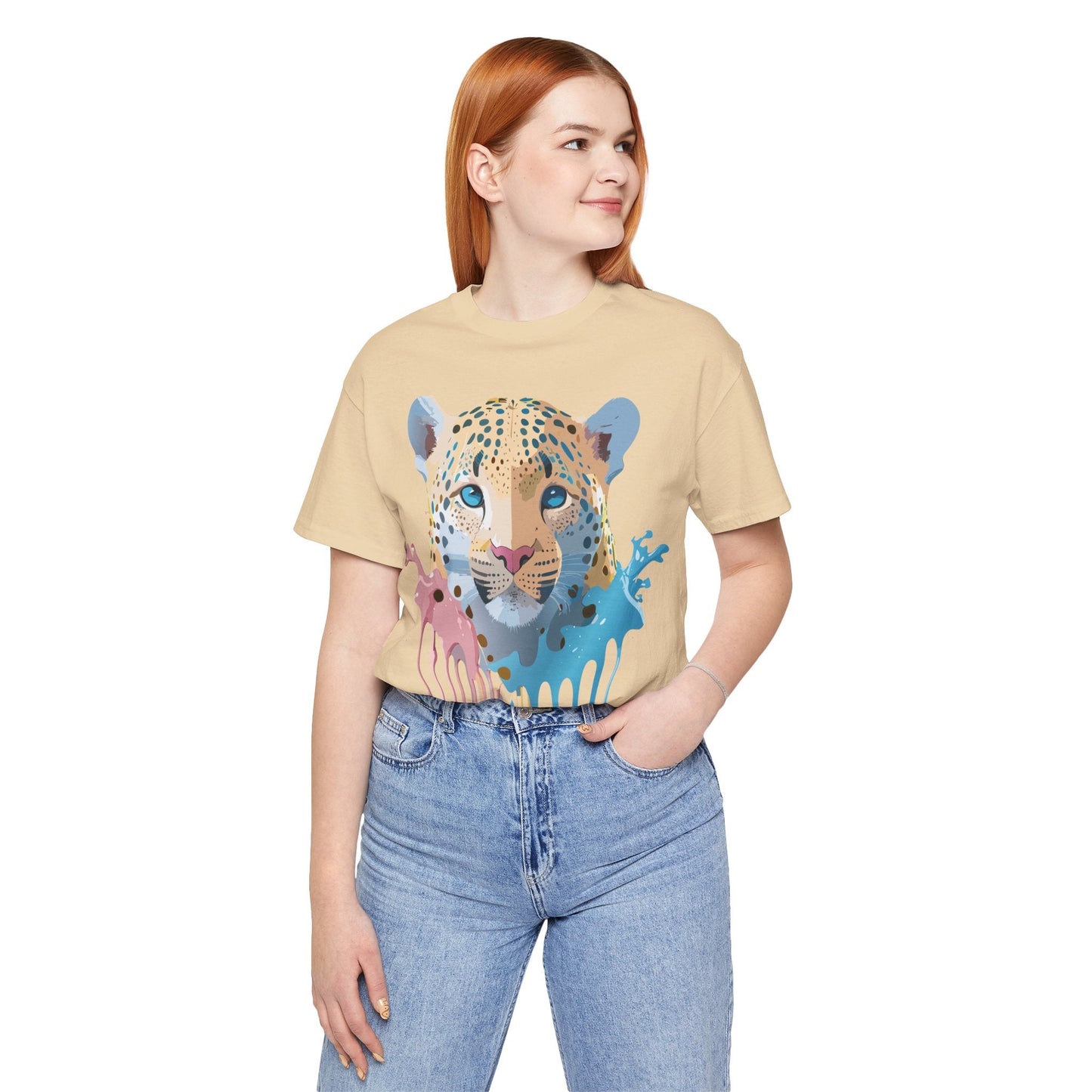 Cheetah Graphic Unisex 100 Cotton Artwork Tee 10
