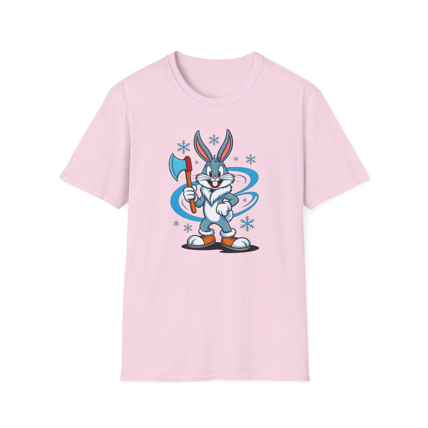 Bugs Bunny T Shirt Cartoon Print Unisex Softstyle Tee Gildan 64000 100 Percent Cotton