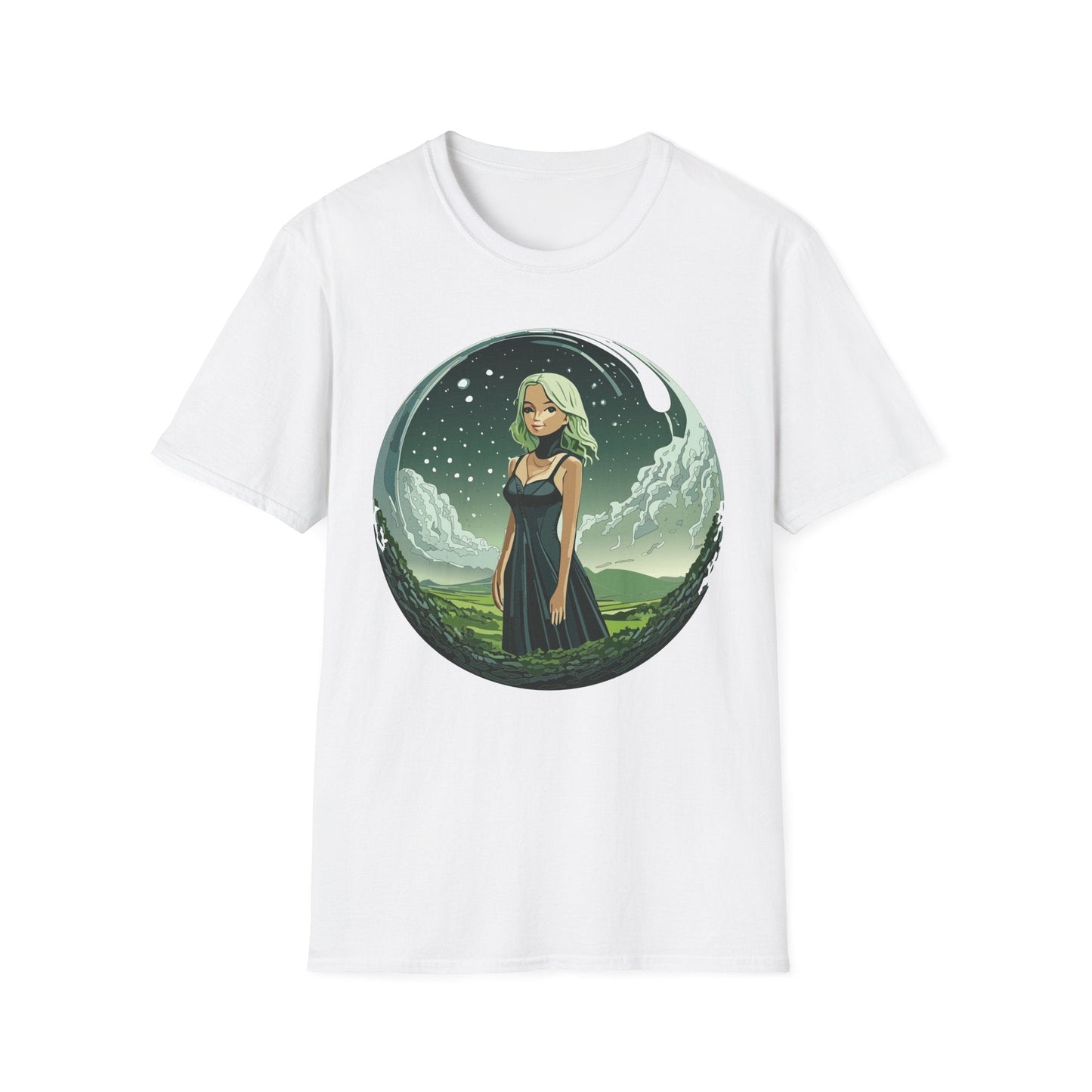 Womens Graphic T Shirt Art Design Tee Ladies Short Sleeve Softstyle 64000 Cotton Ring Spun