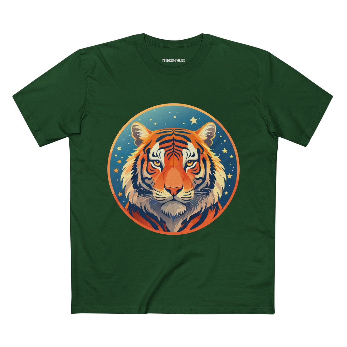 Unisex Premium Cotton Tiger Shirt Art Tee Original Design Animal Shirt Everyday Comfort Handmade Graphic Art Collection