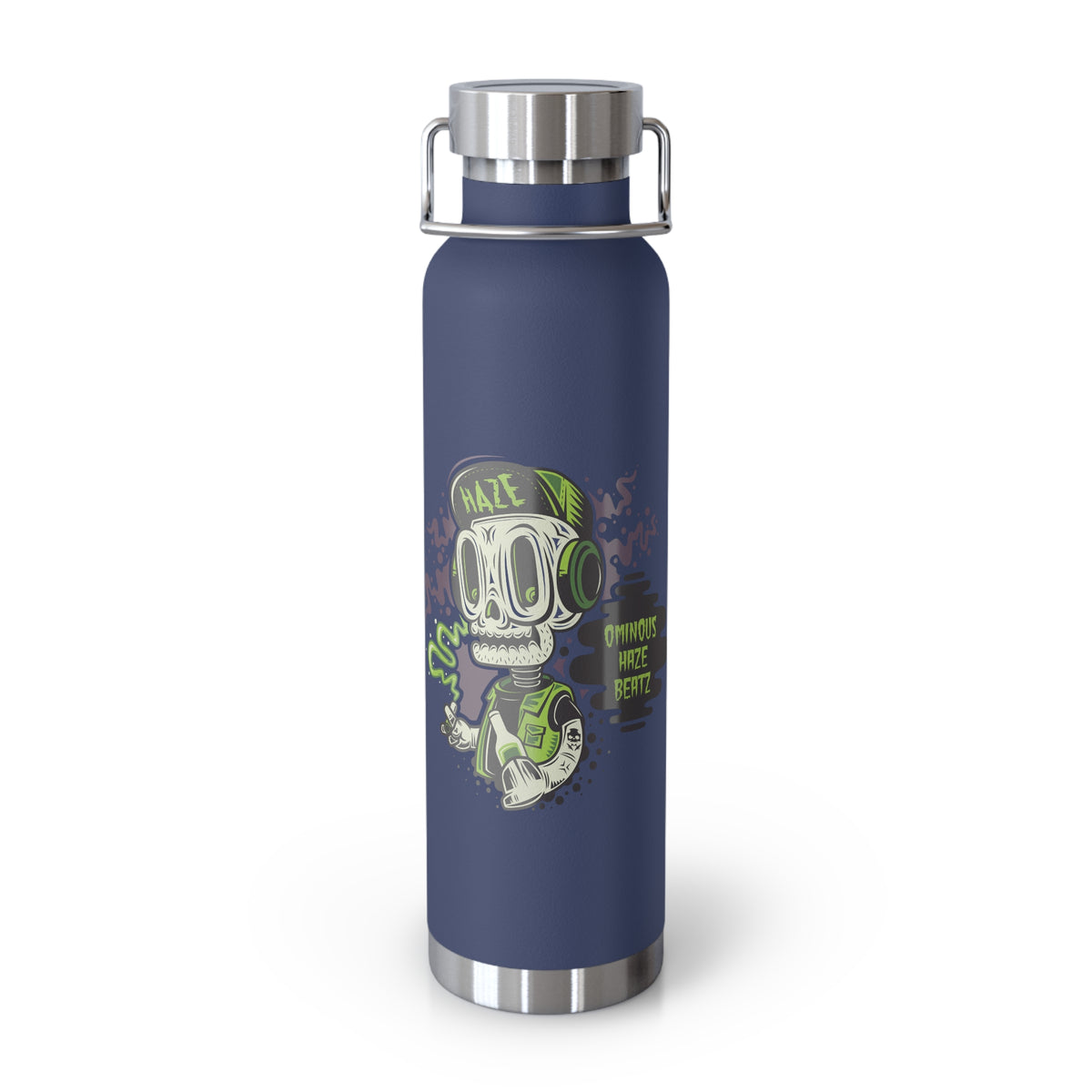 22oz Copper Insulated Water Bottle with Cartoon Design - CV80