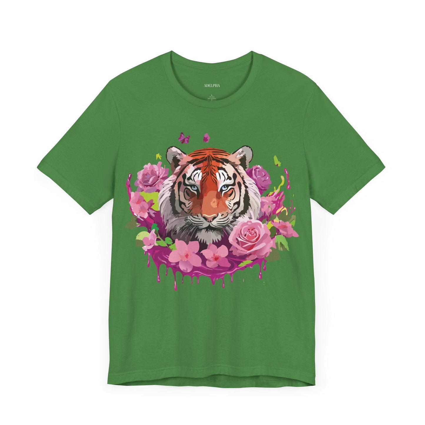 Tiger Graphic Unisex 100 Cotton Vintage Art with Animal Tee 10