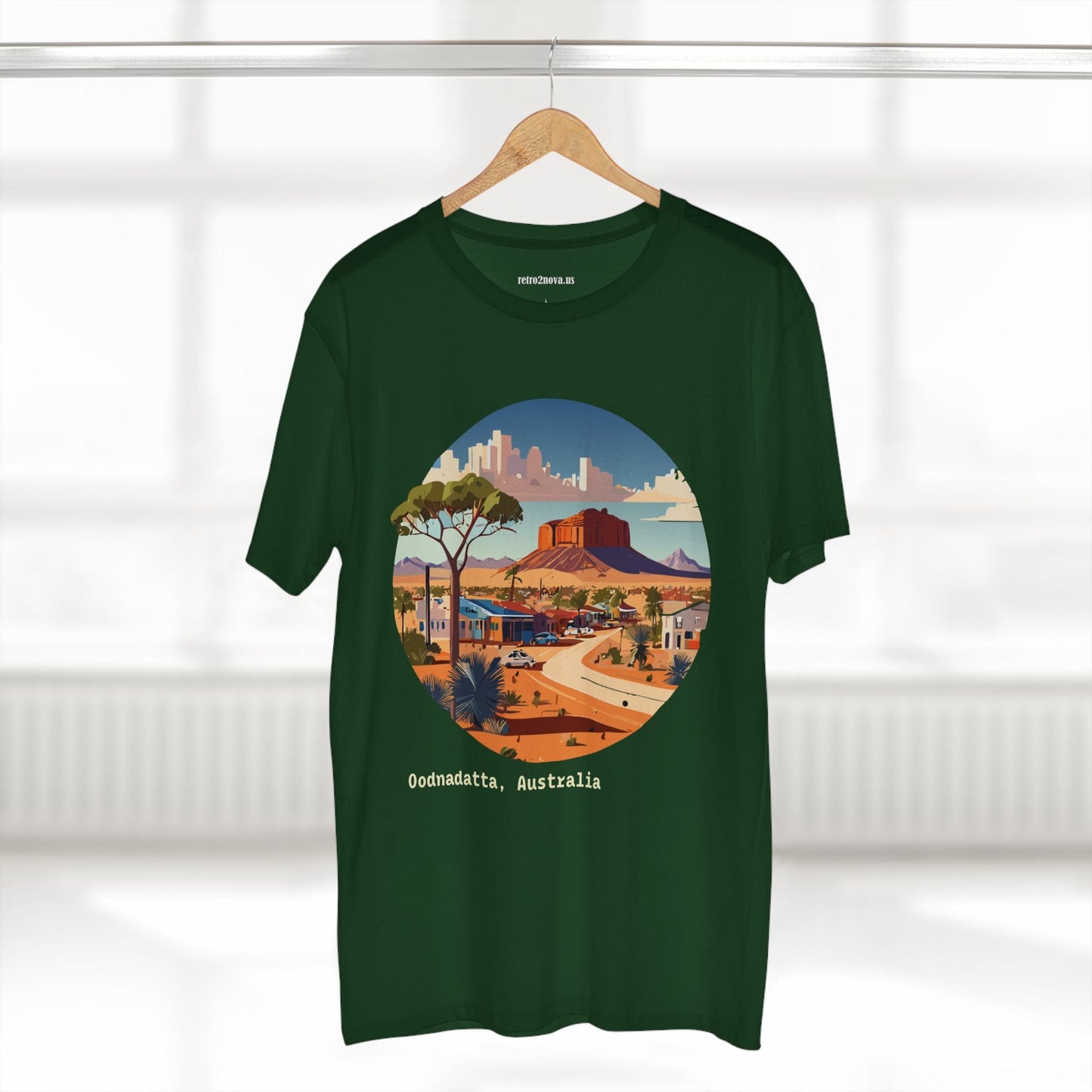 Travel Shirt Australia Original Art Design Unisex Premium Cotton Staple Tee By Retro2Nova