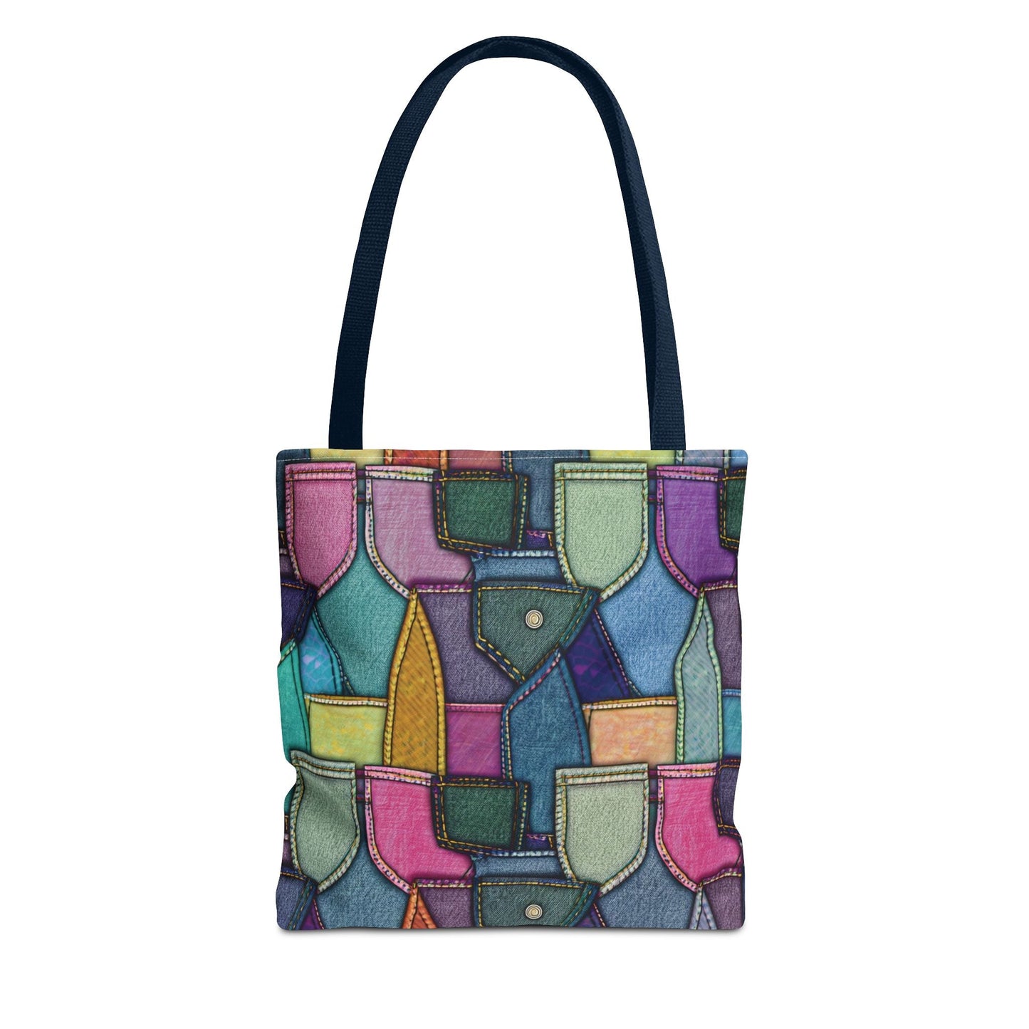 Denim Canvas Bag, Tote Bag Denim Printify