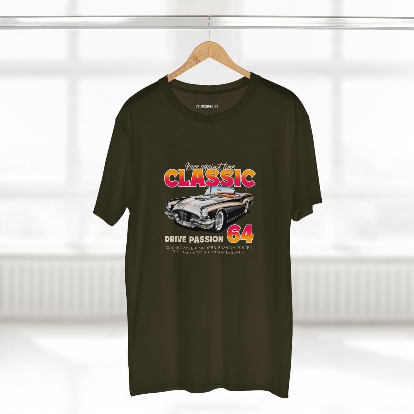 Retro Car Shirts Vintage Car Shirts Unisex Premium Cotton Tee With Original Art Design RC 16