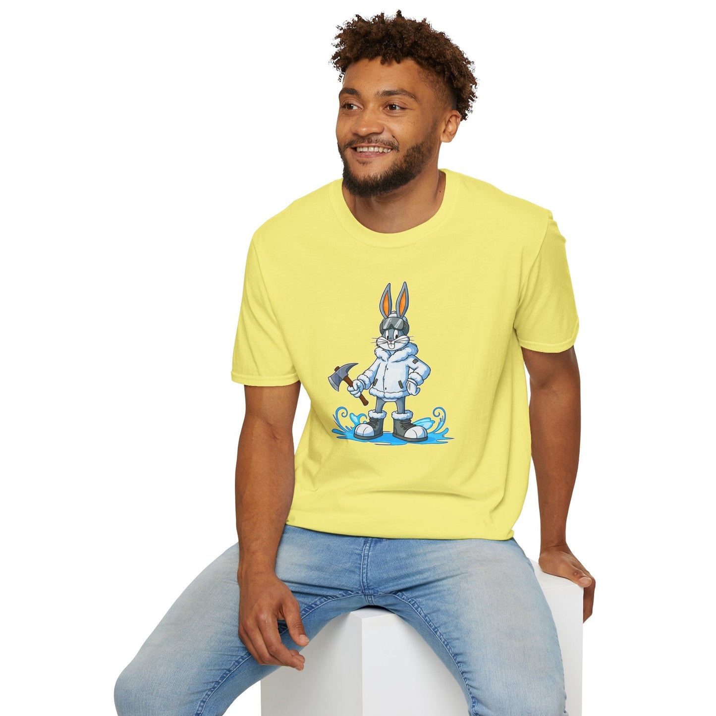 Bugs Bunny T Shirt Unisex Cartoon Animation Graphic Tee Softstyle Short Sleeve By Gildan 64000