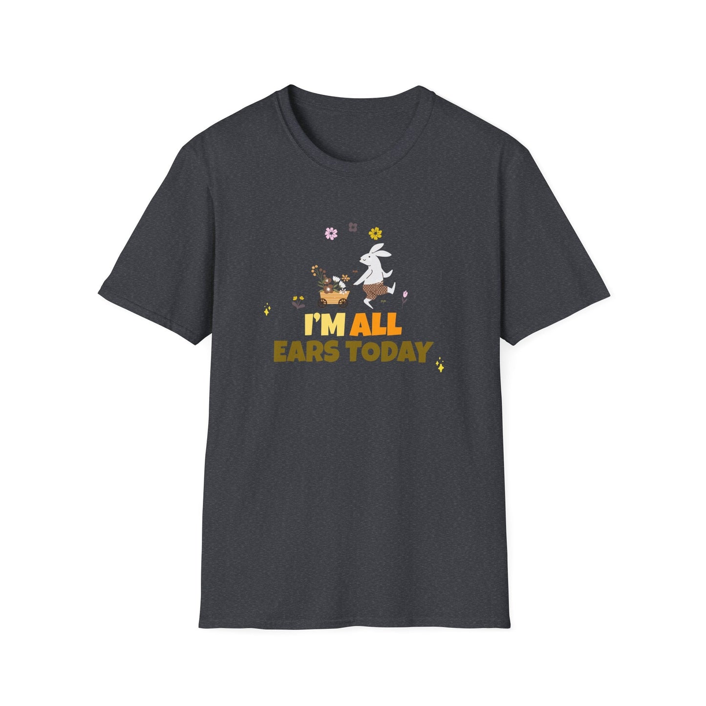 Easter Bunny T Shirt Unisex Gildan Softstyle Tee 100 Percent Ring Spun Cotton Easter Design