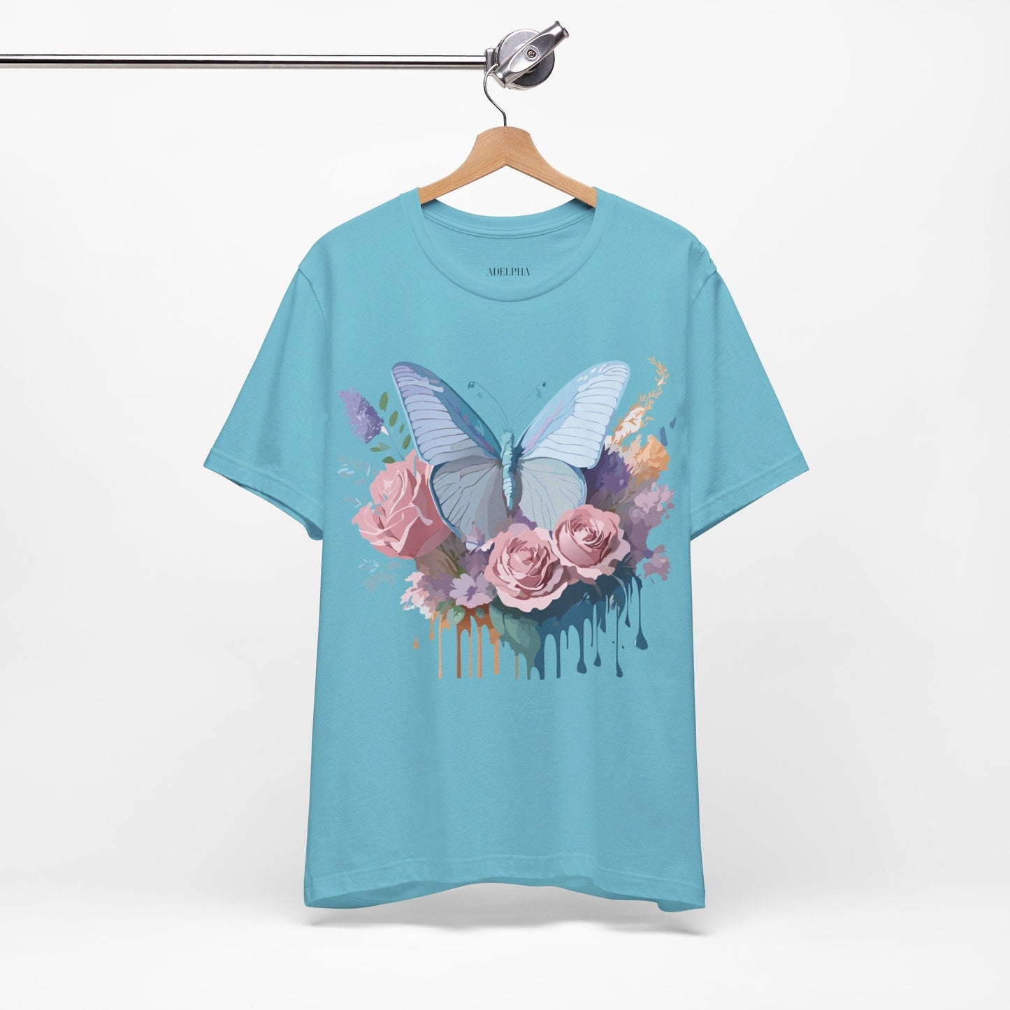 Butterfly Graphic Tee Unisex Jersey Shirt Adelpha Vintage Art Design