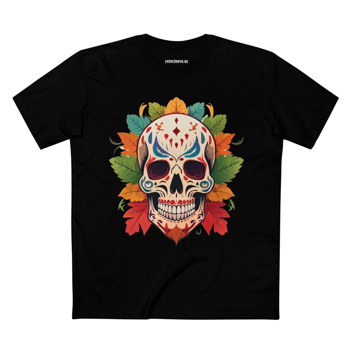 Skull Shirt Skeleton Tee SS-12 Unisex Premium Cotton Original Art Design Retro2Nova