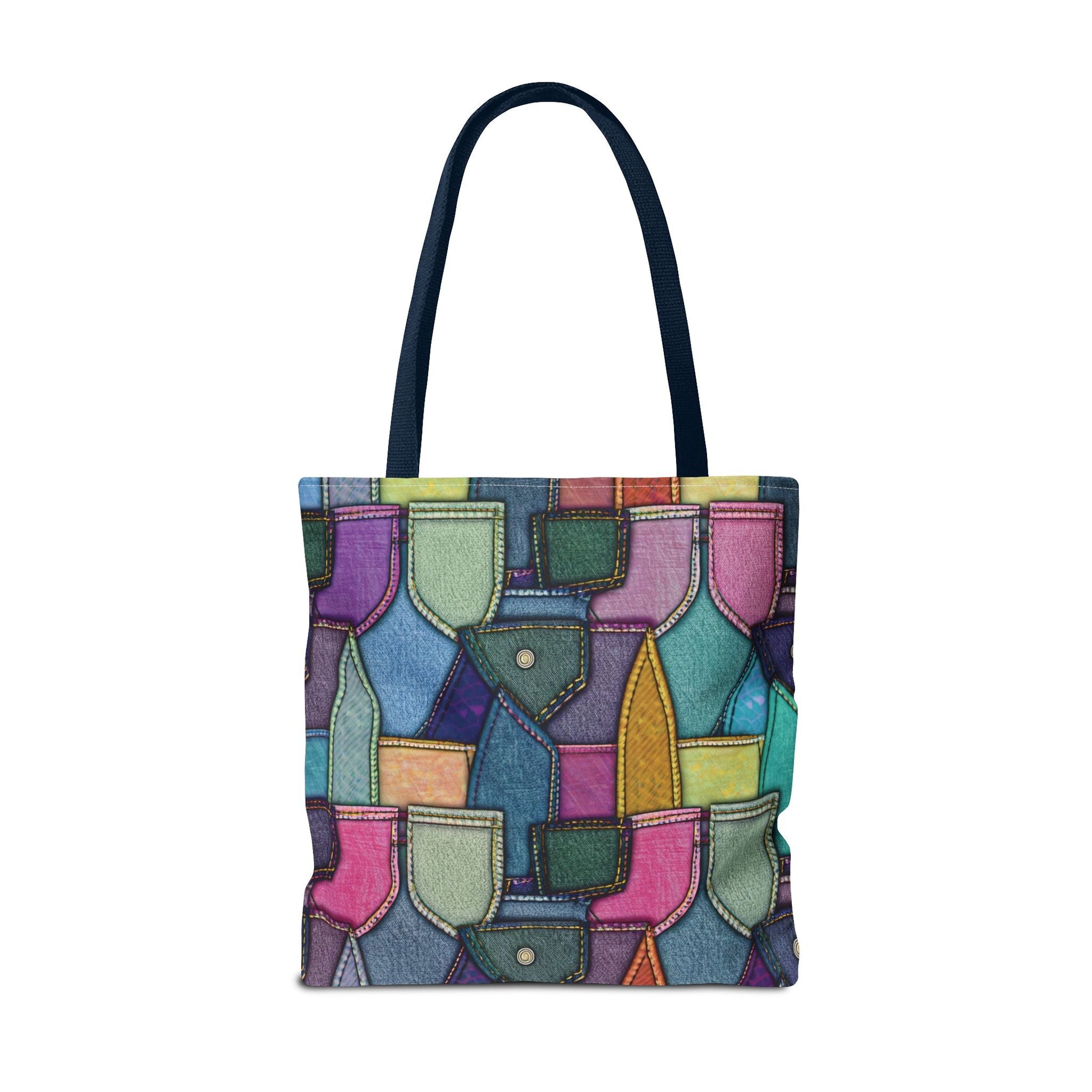 Denim Canvas Bag, Tote Bag Denim Printify