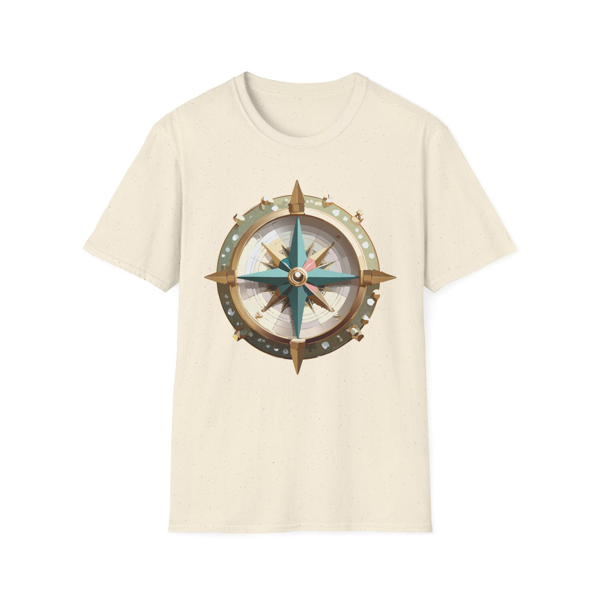 Nautical Compass Graphic T-Shirt | Vintage Navigation Compass Tee