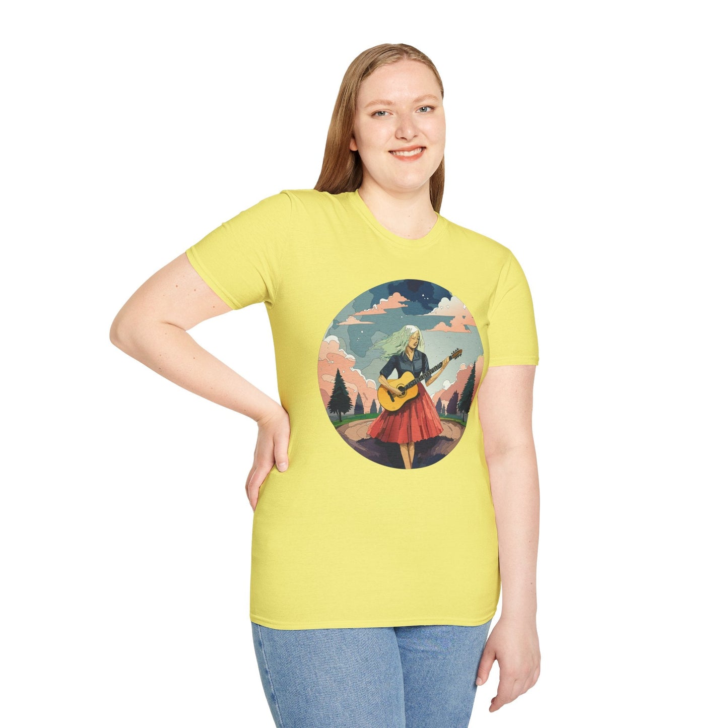 Womens Graphic T Shirt Art Design Ladies Tee Softstyle Gildan 64000 100 Percent Cotton
