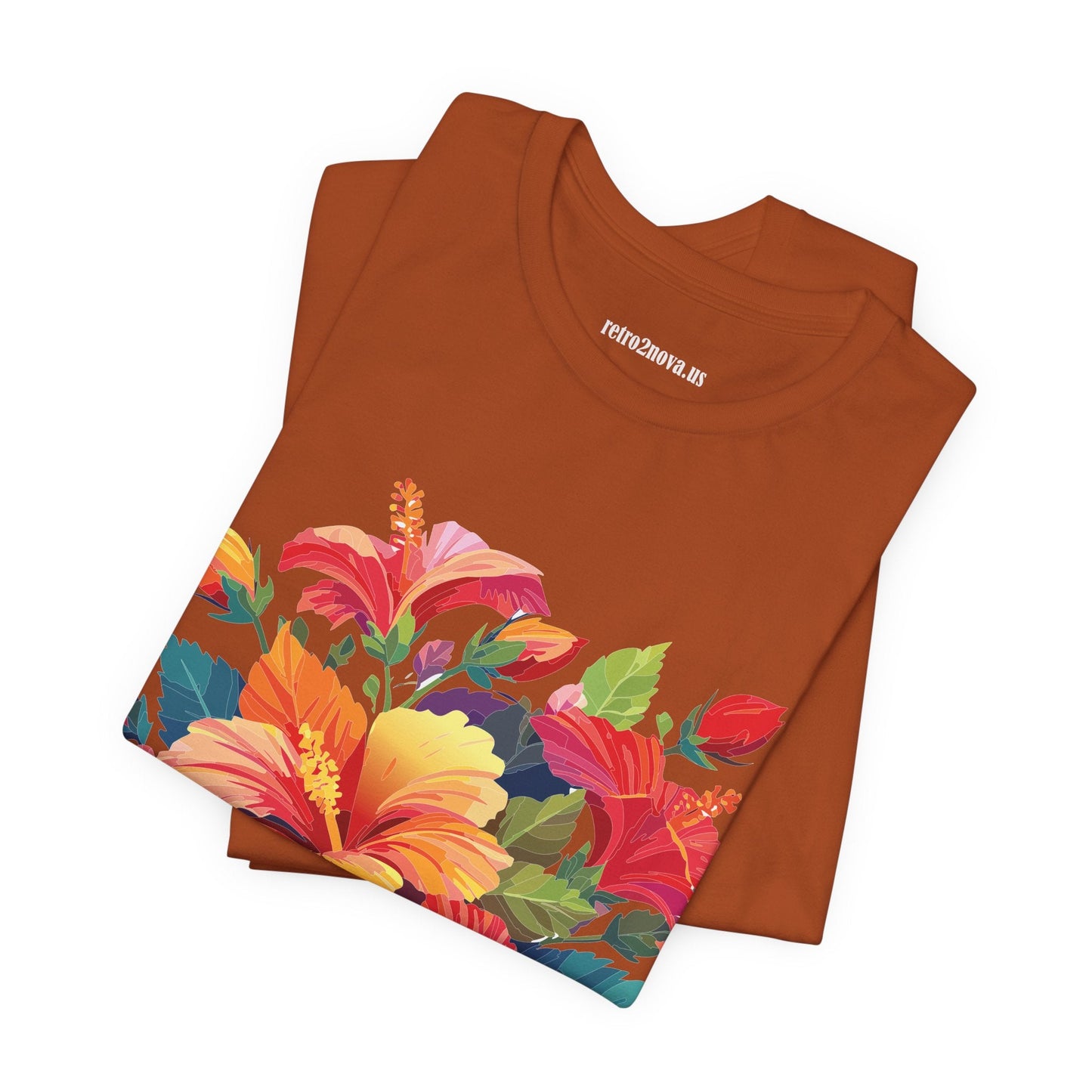 Vintage Floral Graphic Unisex Cotton Tee 34
